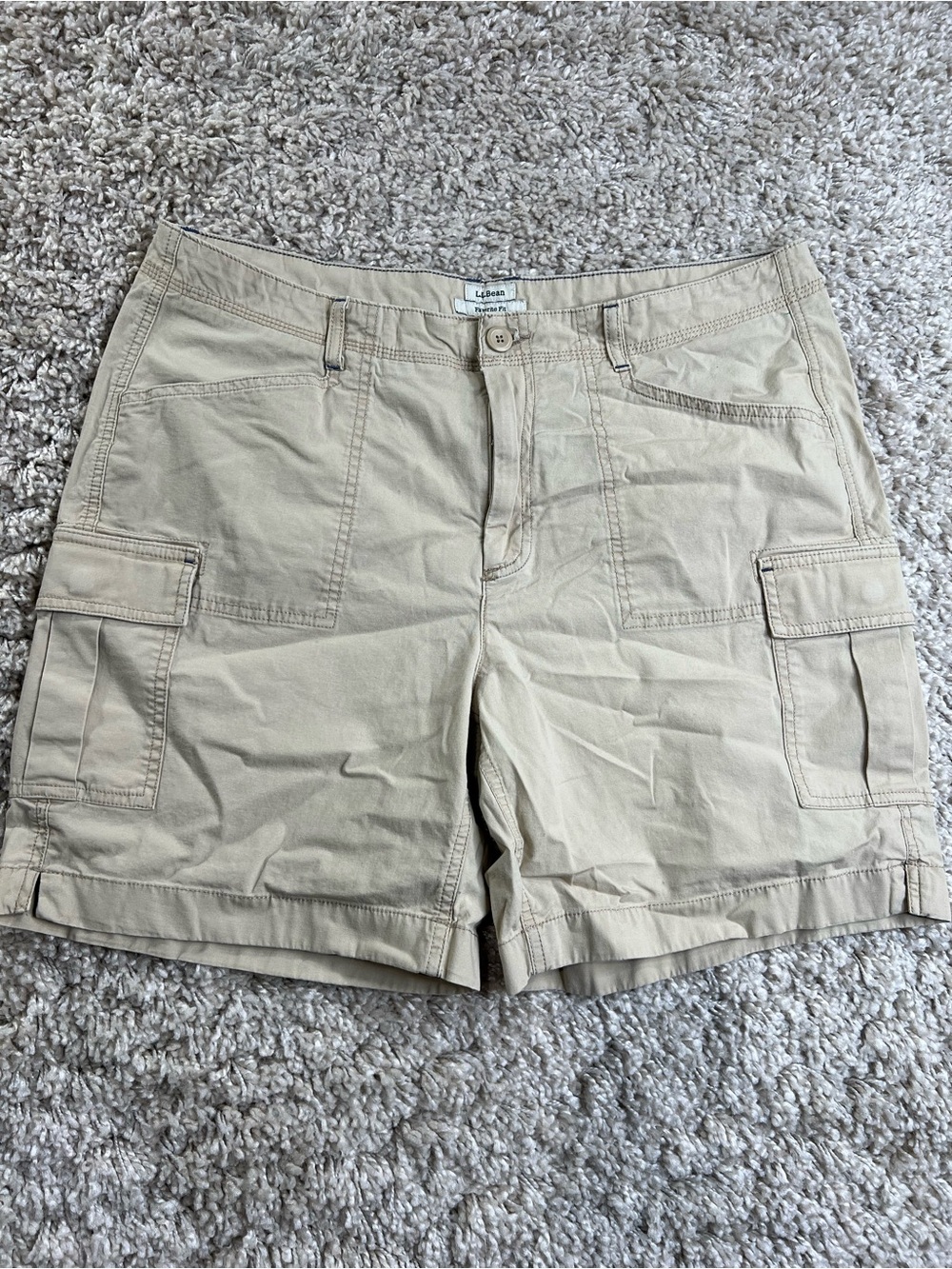 L.L. Bean Khaki Cargo Shorts – Women's